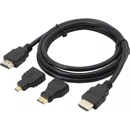 Cable HDMI 3 en 1 con Adaptadores