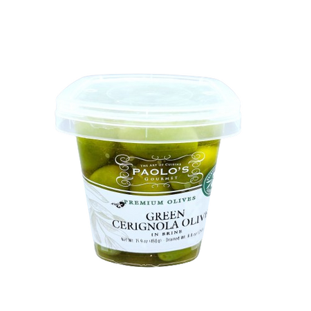 Paolo's Green Cerignola Premium Olives In Brine
