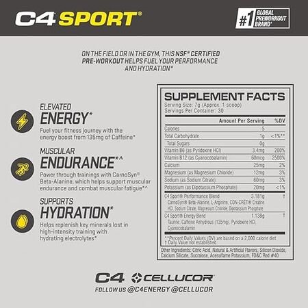 Cellucor C4 Sport Pre Workout