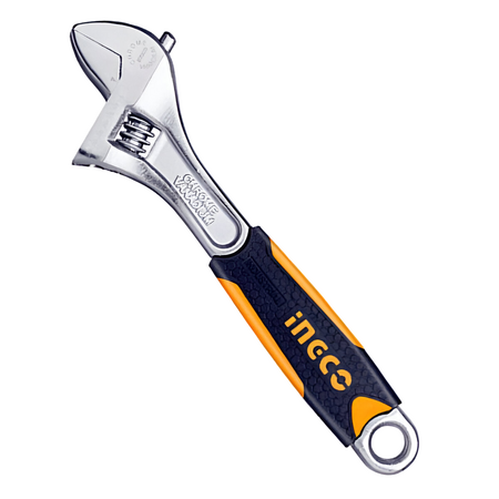 Ingco Llave Ajustable con Mango de Goma