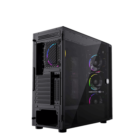 Fantech CG82 Negro Case Gaming 4 abanicos RGB Panel de Vidrio