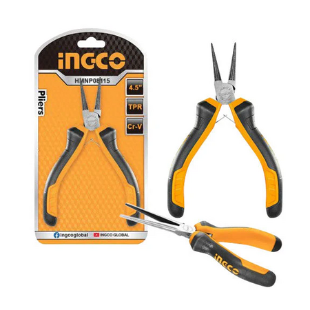 Ingco HMNP08115 Pinza de Punta Larga para Electricista