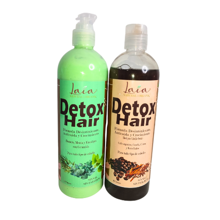 Laia Natural Organic Kit Hair Detox Shampoo y Acondicionador