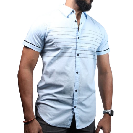 Lee Cooper Camisa Casual de Mangas Cortas