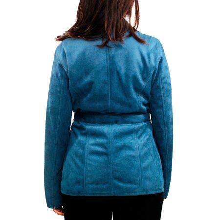 AC Chaqueta de Mujer en Piel y Cuello en Cuero