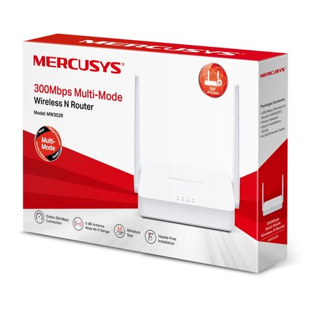 Mercusys MW302R Router-Repetidor Inalámbrico 300Mbps